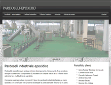 Tablet Screenshot of pardoseli-epoxi.ro